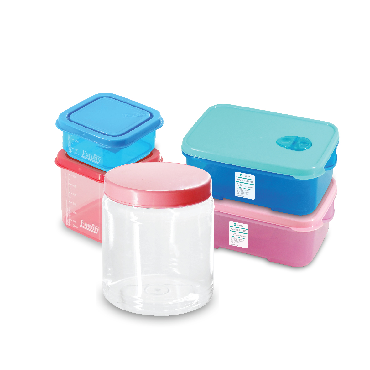SUPERDEAL 1.5Ltr Biscuit Container,Cookie Plastic Pet Jar,Candy Jar, Biskut Bekas,Balang Biskut,Balang Kuih Raya,AL-1018 - Image 2