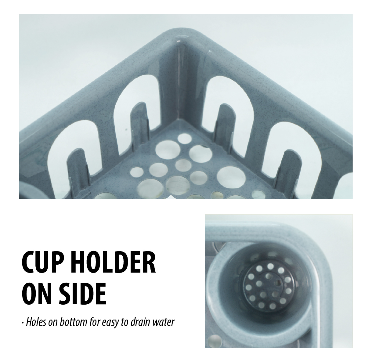 ELIANWARE Kitchen Dish Drainer With Tray, Disk Rack, Cup Drainer, Alat Dapur Rak Pinggan Mangkuk, E-286/WH - Image 6