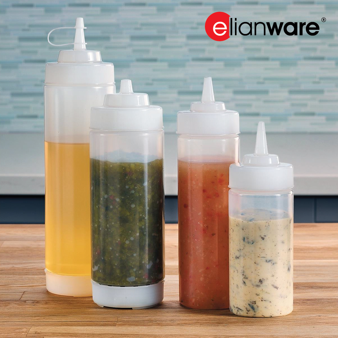 ELIANWARE 450/500ml Chili&Tomato Sauce Sauce Squeezer Bottle,Spice Soy Seasoning Bottle,Botol Sos&Rempah,E-923/WH,E-924/WH - Image 7