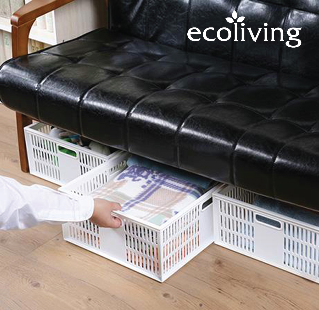 ECO LIVING Rect./Sq Stackable Storage Organizer Basket,Heavy Duty Stationery Tray,Bakul, ECO-1540 - Image 8