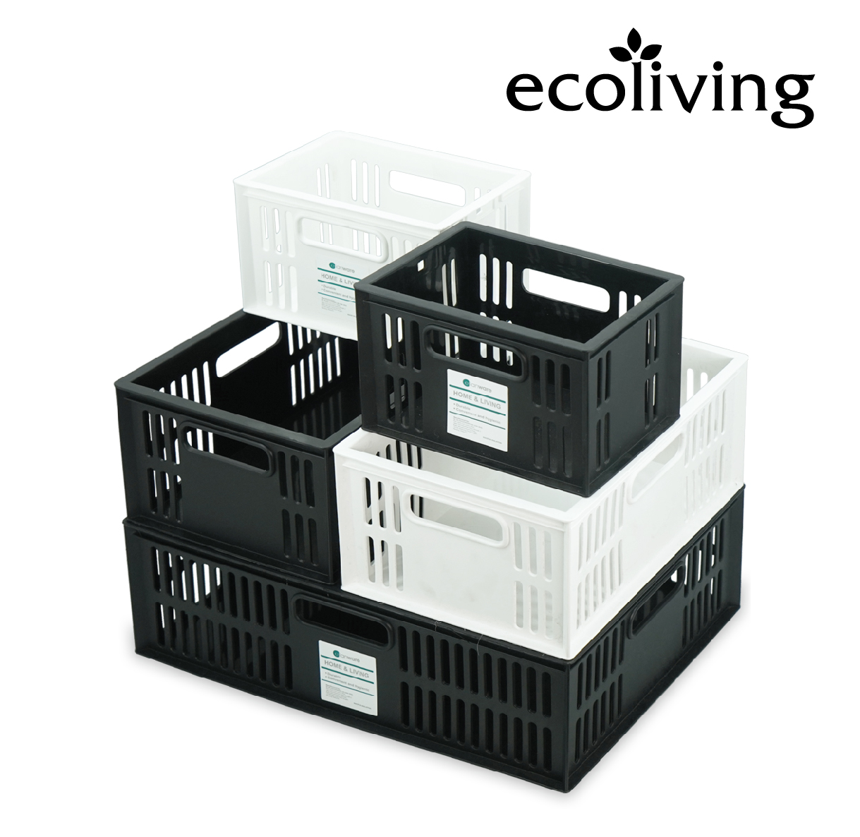 ECO LIVING Rect./Sq Stackable Storage Organizer Basket,Heavy Duty Stationery Tray,Bakul, ECO-1540 - Image 4