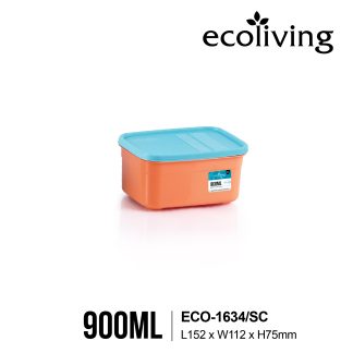ECO LIVING 900-2200ml Rectangle Airtight Freezer ECO Smart Keeper, Food Container, Bekas Makanan, ECO-1634,1635,1636/SC
