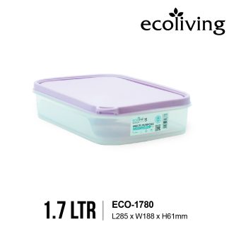 ECO LIVING Food Container With Rectangle Shape,Airtight Food Storage,Bekas Makanan,ECO-1780,ECO-1781,ECO-1782,ECO-1795