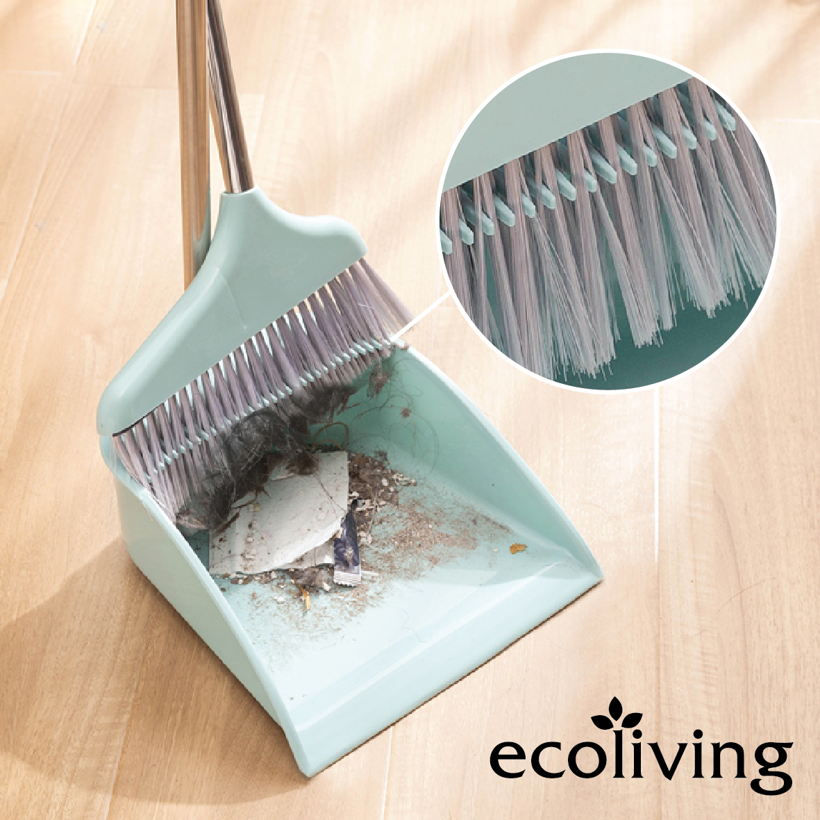 Libman High Power Lobby Broom And Tall Dustpan Combo Set With Upright Standing Handle