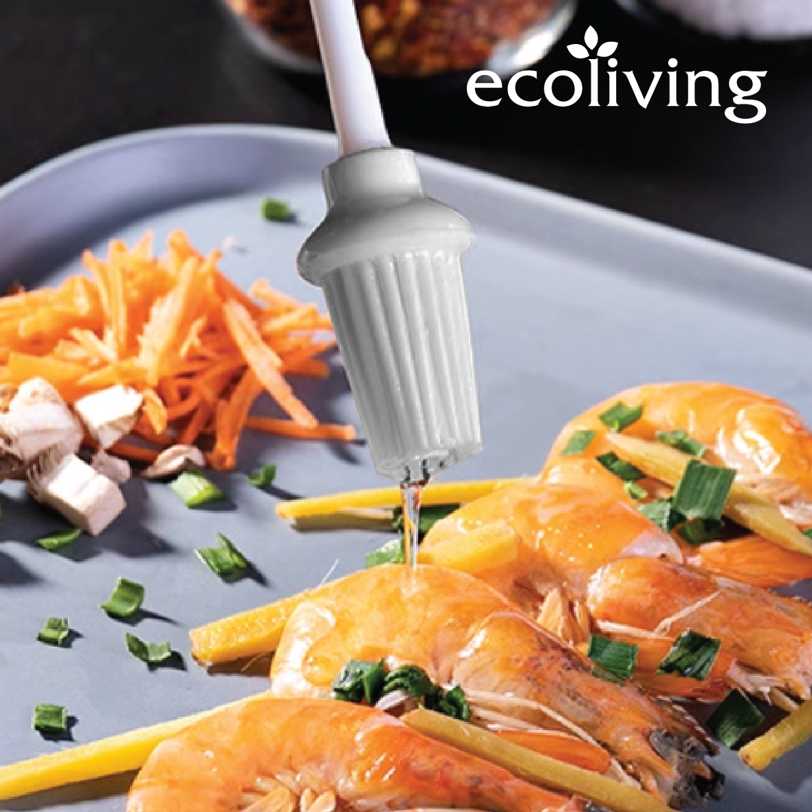 ECO LIVING 300ML Kitchen Glass Condiment Bottle With Brush,Spice Seasoning Bottle,Bekas Rempah Ratus Berberus, ECO-63 - Image 6