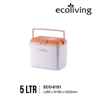 ECO LIVING 5/10/19L Protable Ice Cooler Box with Handle, Camping Storage Box, Kotak Simpan Sejuk, ECO-8151,8152,8153