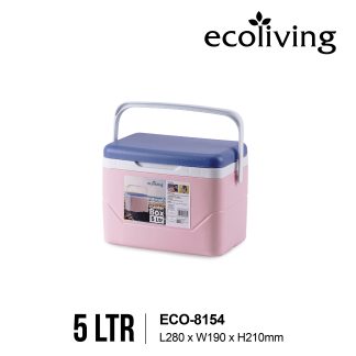 ECO LIVING 5/12/24L Protable Ice Cooler Box with Handle, Camping Storage Box, Kotak Simpan Sejuk, ECO-8154,8155,8156