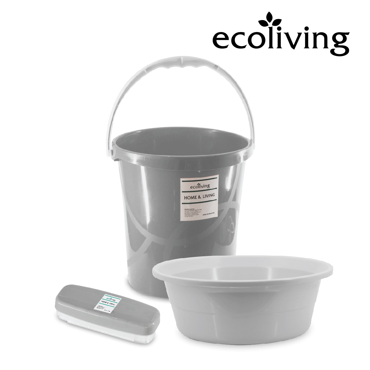 ECO LIVING Durable Soft Bristles Clothes Shoes Cleaning Hand Brush,Multi-Purpose Berus Serbaguna, ECO-828/GY - Image 3