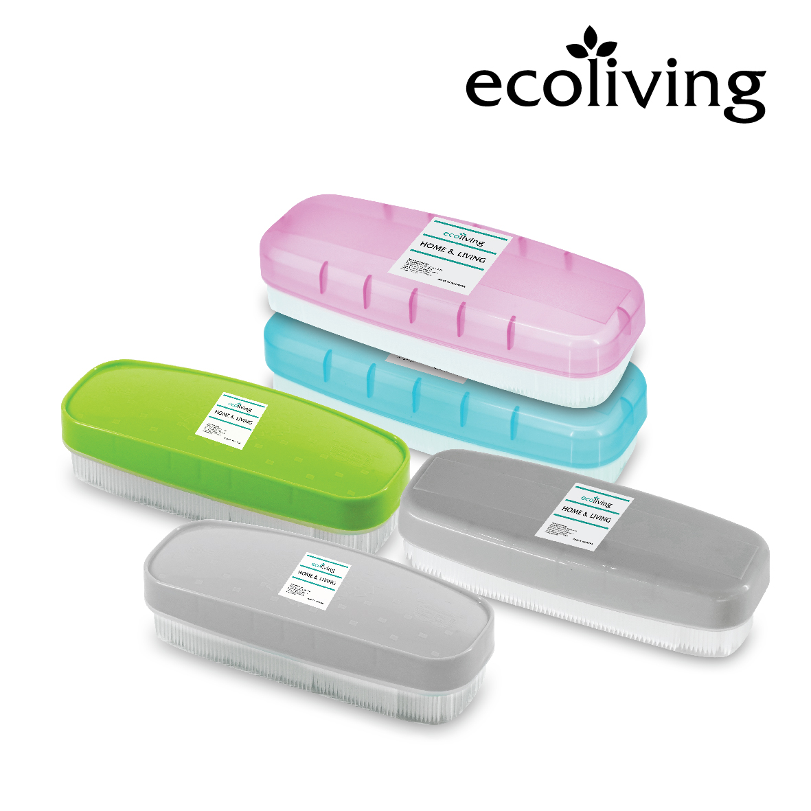 ECO LIVING Durable Soft Bristles Clothes Shoes Cleaning Hand Brush,Multi-Purpose Berus Serbaguna, ECO-828/GY - Image 4