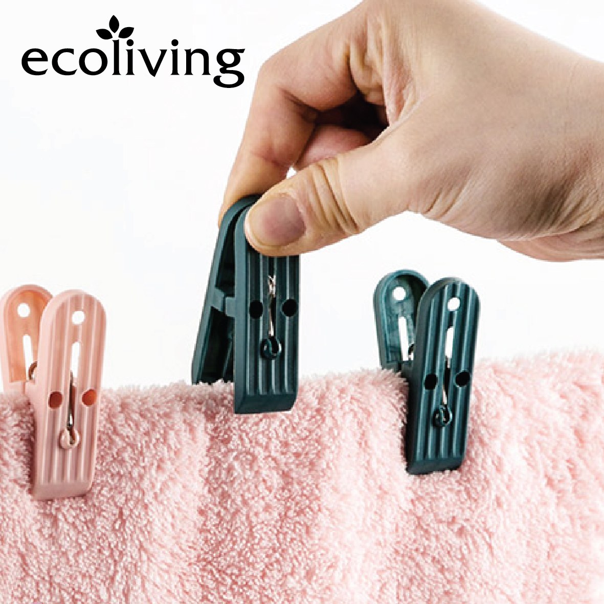 ECO LIVING 20-60Pcs/Pkt Laundry Clothes Pegs,Clothes Drying Clips,Penyepit Baju, ECO-PC20, ECO-PC30, ECO-PC40, ECO-PC60 - Image 7