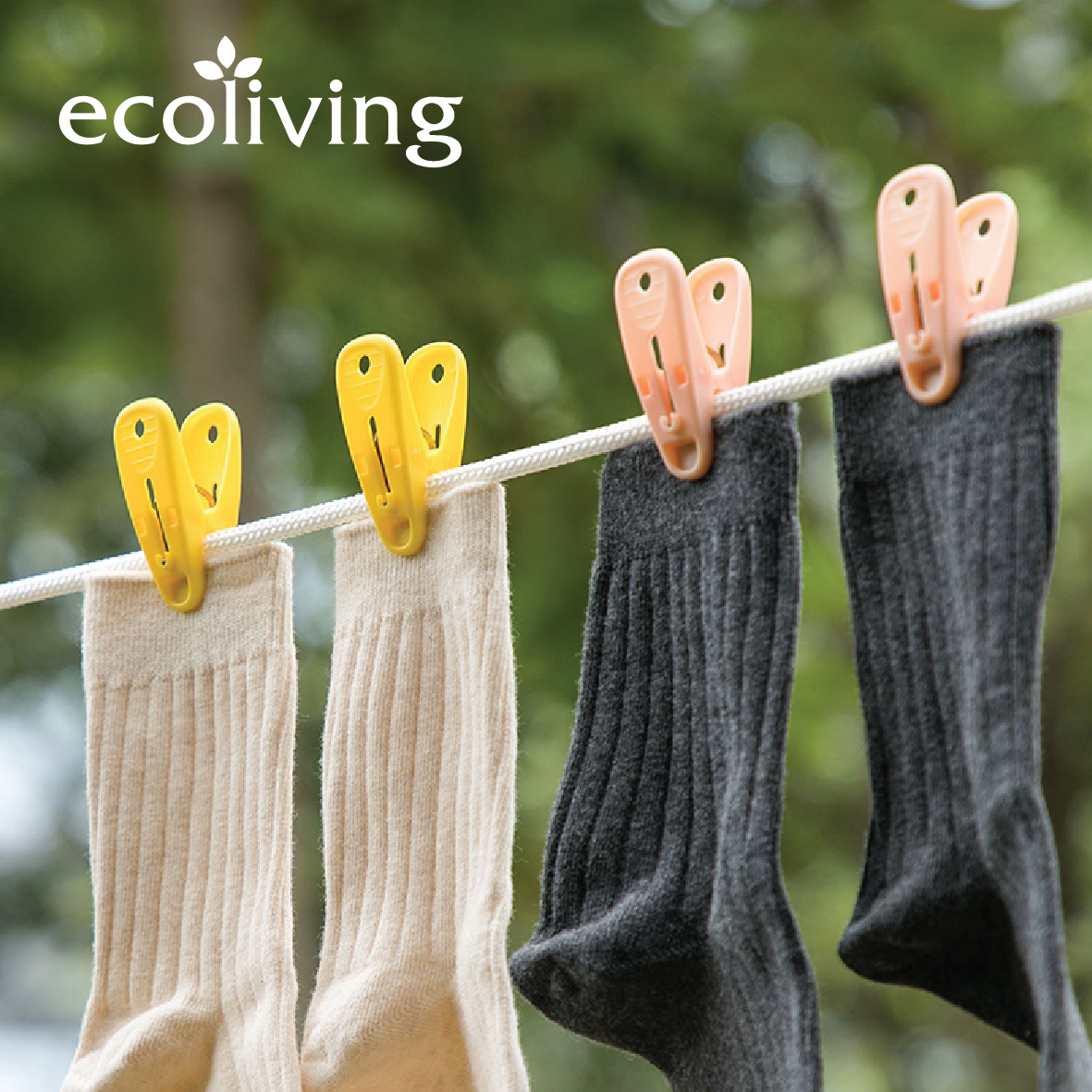 ECO LIVING 20-60Pcs/Pkt Laundry Clothes Pegs,Clothes Drying Clips,Penyepit Baju, ECO-PC20, ECO-PC30, ECO-PC40, ECO-PC60 - Image 5