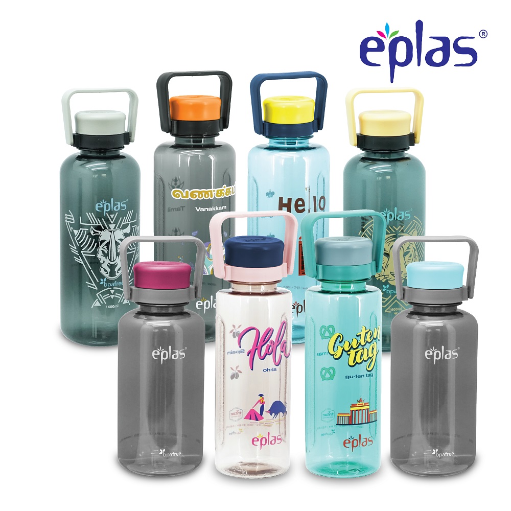 EPLAS GRAPHIC 1000/1500ml Water Bottle With Handle, Drinking Bottle, Water Tumbler, Botol Air, EGC-1000BPA,EGC-1500BPA - Image 3