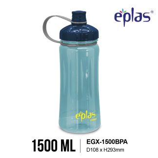 EPLAS HEAVY DUTY 1500ml Big Water Bottle With Handle, Water Tumbler, Botol Air, EGX-1500BPA