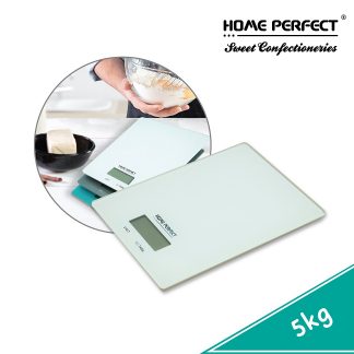 HOME PERFECT Kitchen Digital Electronic LCD Scale, Glass Ipad Screen (5 Kg), Multi-Function, Penimbang Dapur, EJ-DS03