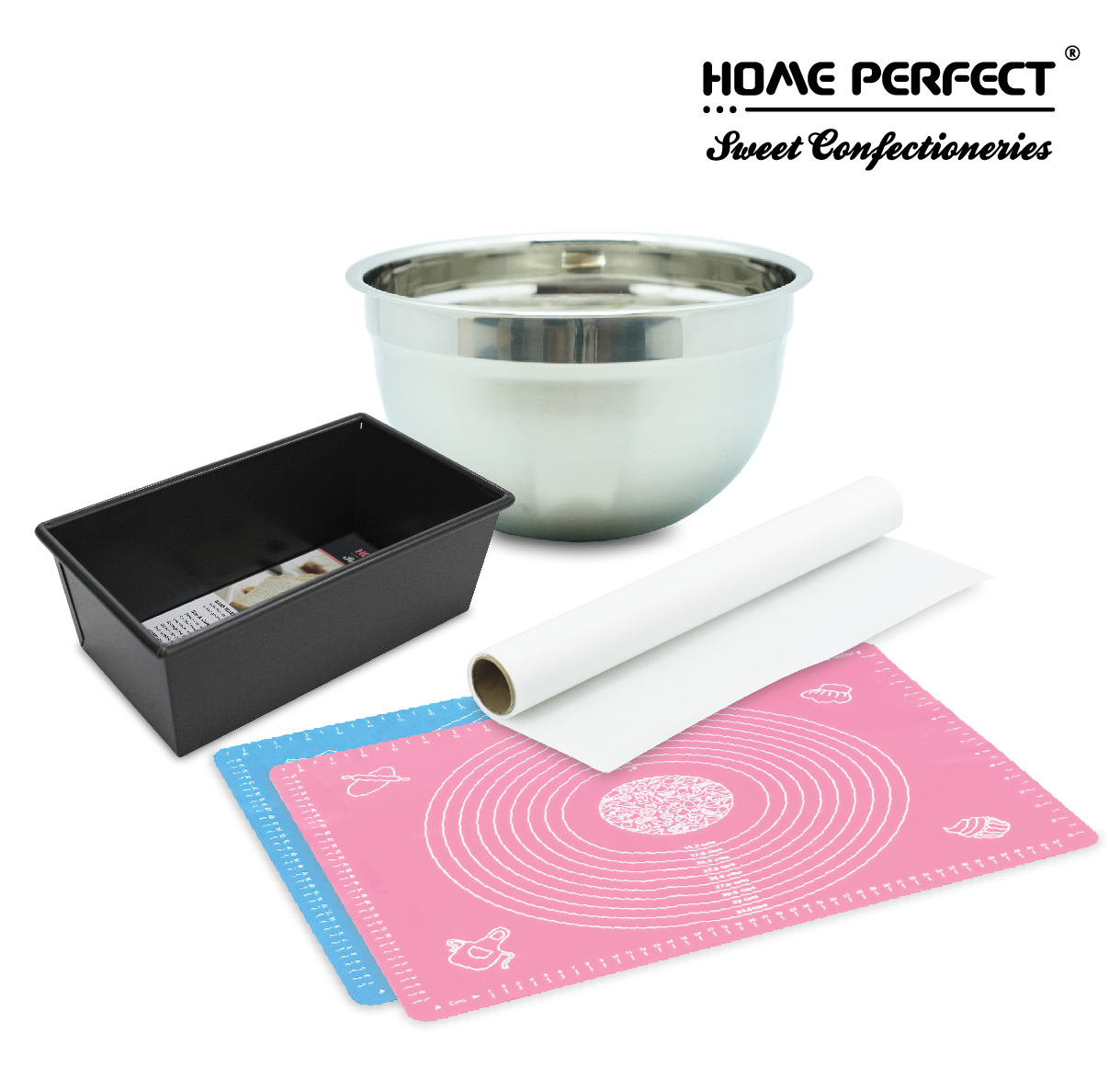 HOME PERFECT Silicone Baking Mat Dough Pad W/Measurement,Non-Stick Flour Rolling Mat,Tikar Pembakar6, EXY-L622 - Image 3