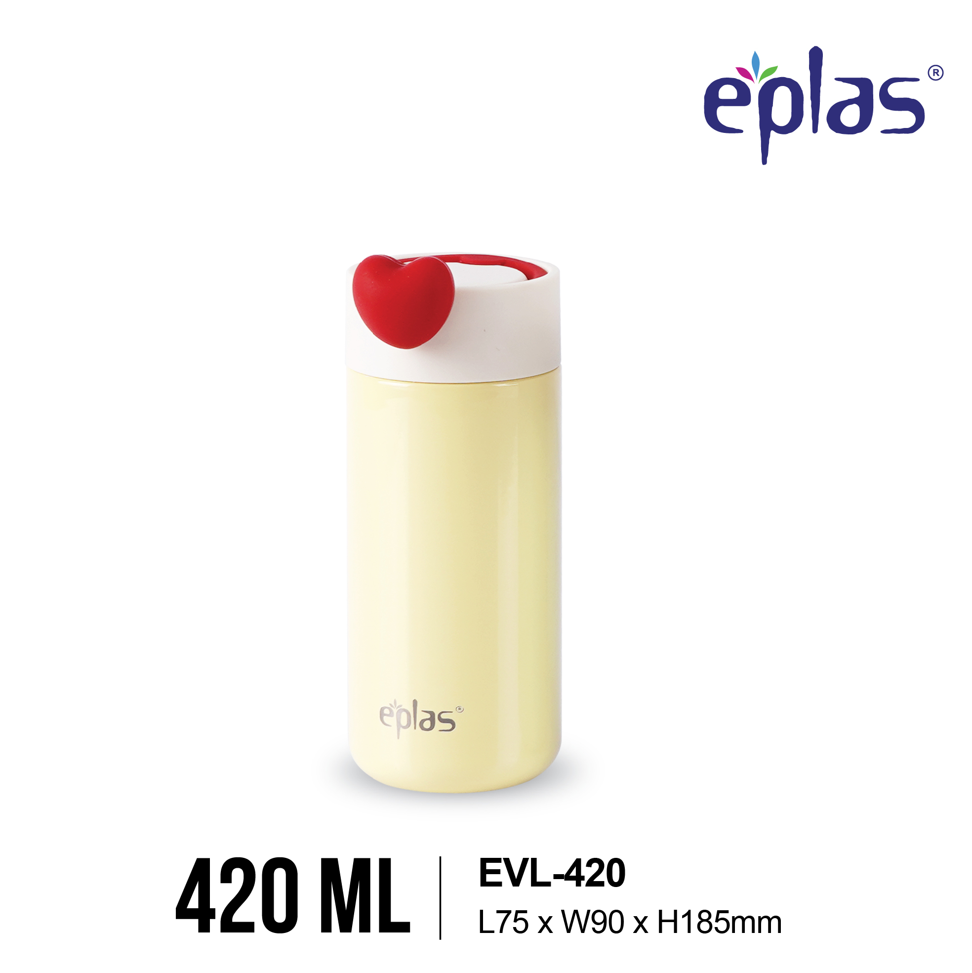 EPLAS THERMAL 420ML Macaron Love Handy Stainless Steel Thermal Bottle, Portable Flask Vacuum Bottle, Botol Terma,EVL-420 - Image 5