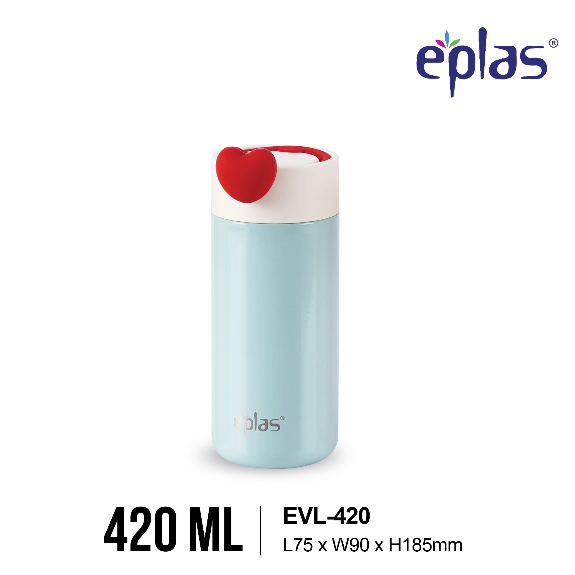 EPLAS THERMAL 420ML Macaron Love Handy Stainless Steel Thermal Bottle, Portable Flask Vacuum Bottle, Botol Terma,EVL-420 - Image 4