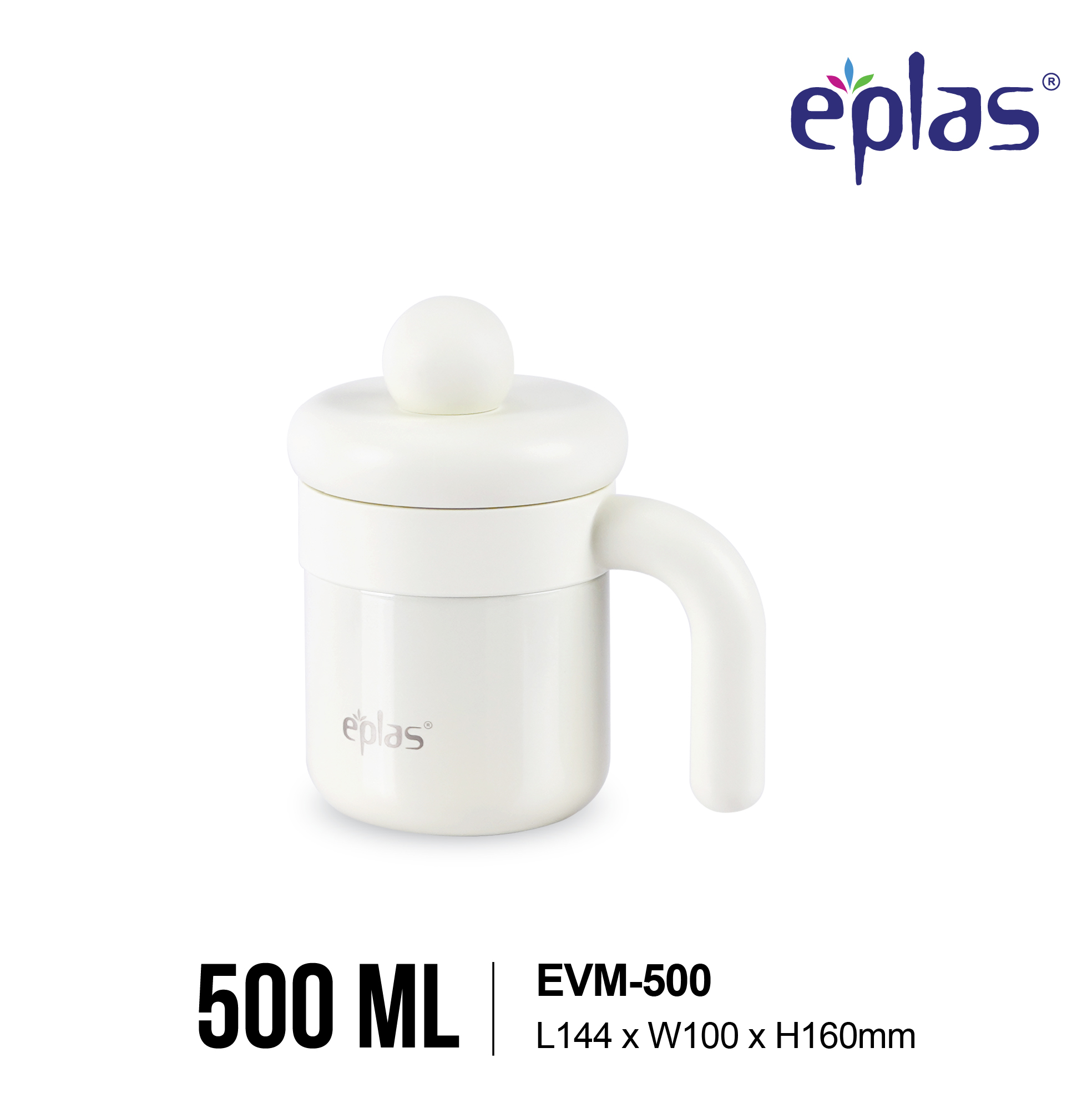 EPLAS THERMAL 500ML Macaron Handy Stainless Steel Thermal Cup with Lid, Portable Travel Coffee Mug, Cawan Terma, EVM-500 - Image 2