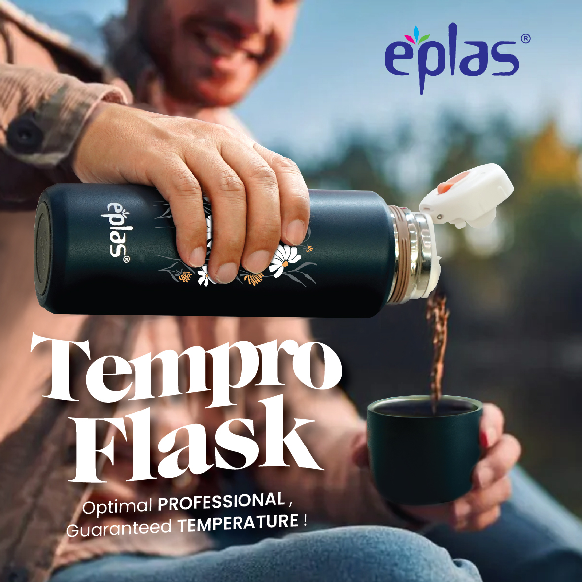 EPLAS OFFER PACK 2IN1 550+800ML S/Steel 316 Thermal Flask And Airtight S/Steel Lunch Box, EVS-550/ECO-461 - Image 9