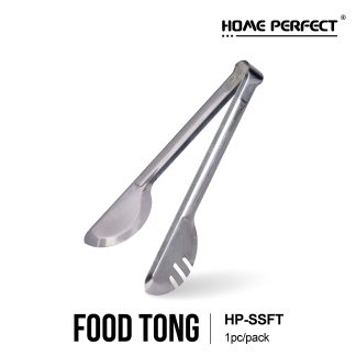 HOME PERFECT Stainless Steel BBQ Food Tong, Grill Clamp, Serving Clip, Kitchen Utensil, Penyepit Makanan, HP-SSFT