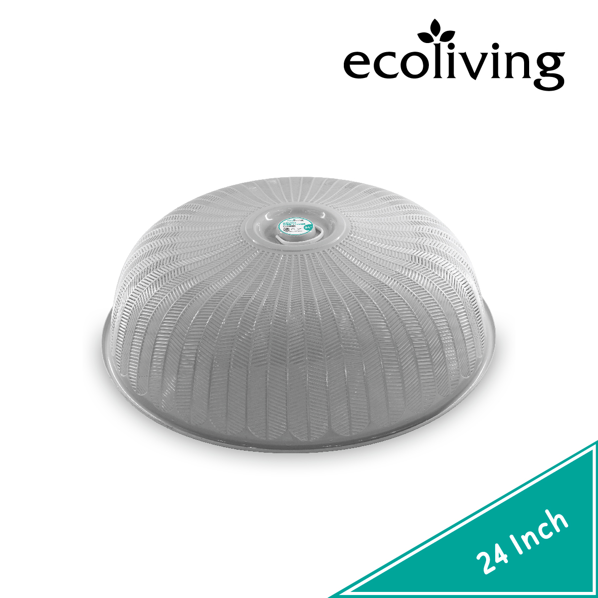 ECO LIVING 24 Inch Round Food Dish Cover W/Handle,Anti Flies Food Lid,Tudung Saji,ECO-205/WH, ECO-205/GY