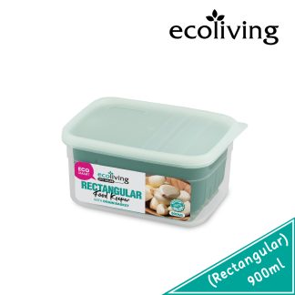 ECO LIVING 900/1300ml Rect Airtight ECO Smart Keeper w/Drainer, Food Container, Bekas Makanan, ECO-1634DB,ECO-1635DB/WH
