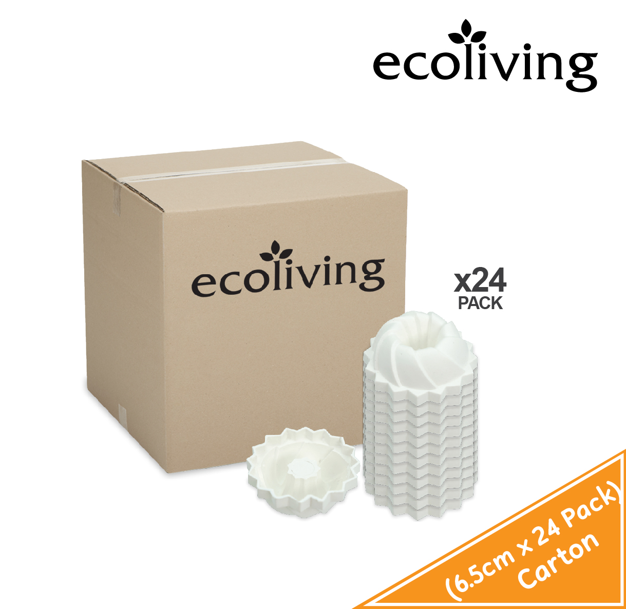 ECO LIVING CARTON DEAL 12PcsX24Pack Traditional Pudding Jelly Mould,Pandan Kuih Puteri Ayu,DIY Baking Tool,ECO-7-24