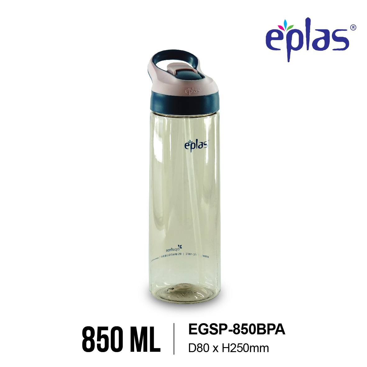 EPLAS MODERN Sport Water Bottle With Straw & Handle,Travel Tumbler, Botol Air, EGSP-550BPA, EGSP-850BPA, EGSP-1000BPA