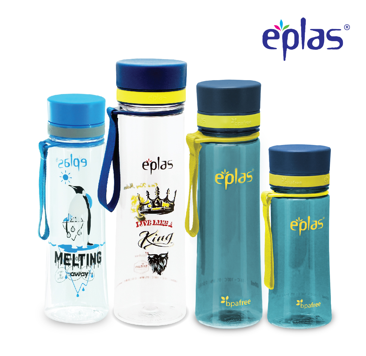 EPLAS OFFER PACK 2 In 1 600+600ml Water Bottle Set, Water Tumbler, Botol Air, BPA Free, Tritan, EGHT-600BPA/EGH-600BPA - Image 4