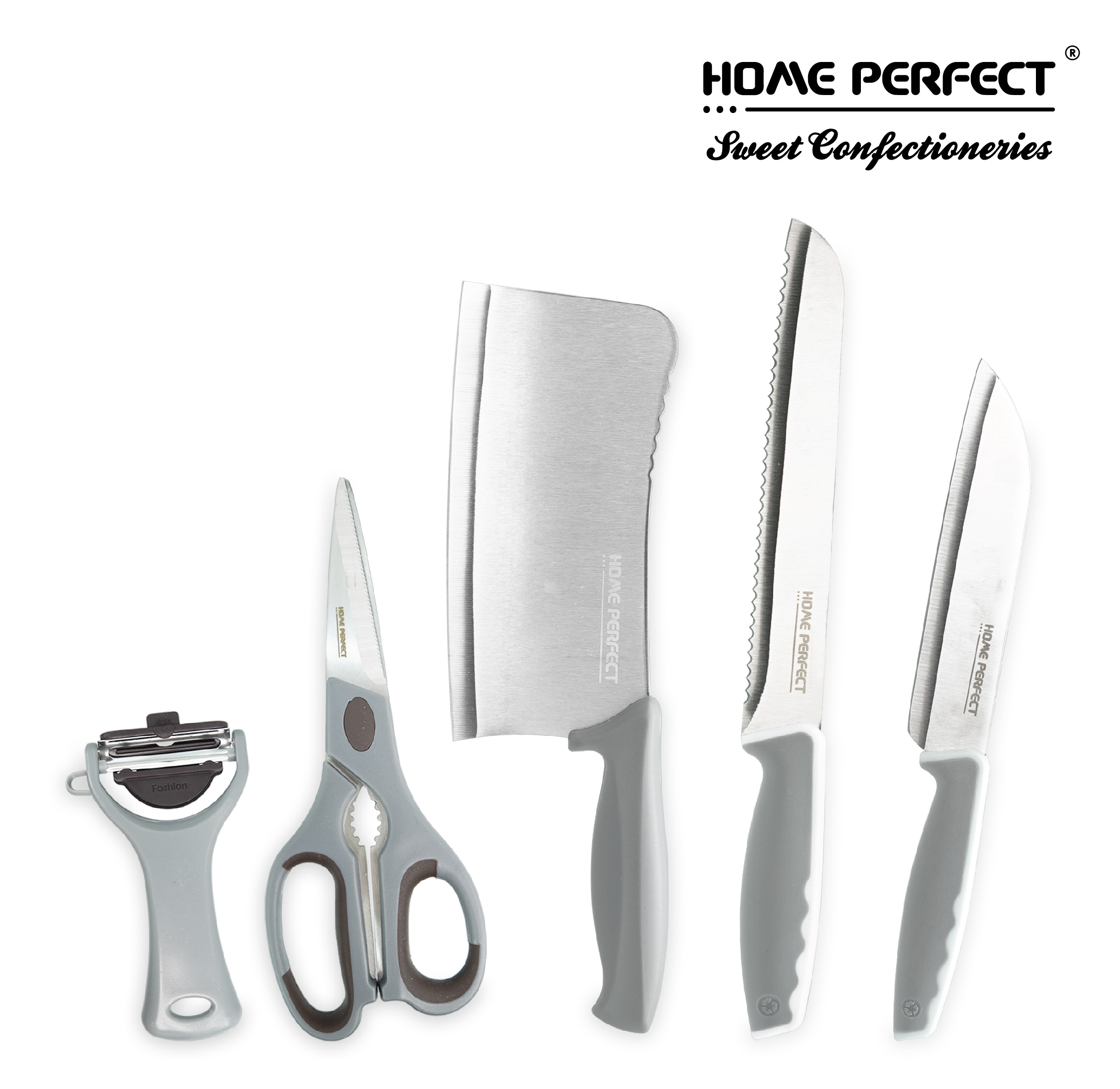 HOME PERFECT 8 Inch Razor Sharp Cutting Edge Coarse Bread Serrated Knife W/Handle,S/S 304 Blade,Pisau Roti,P-506 - Image 3