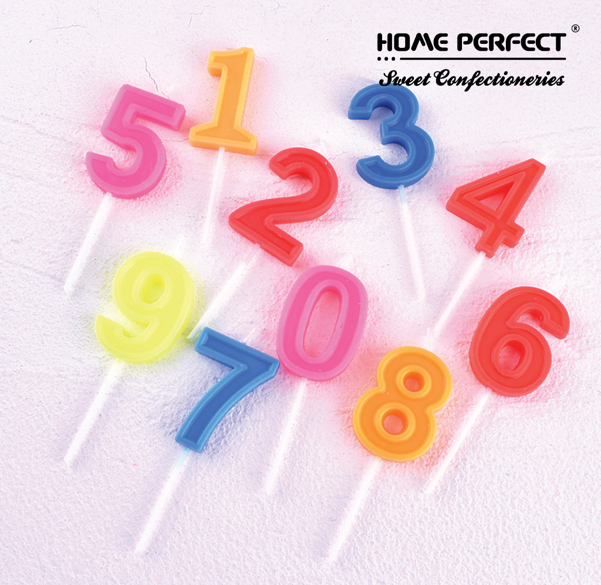 HOME PERFECT Colourful Birthday 0-9? Number Stick Candles Topper, Cake Party Decoration Candle, PF-CDNO/S,PF-CDNO/M - Image 10