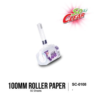 SO CLEAR 10/16cm Lint Roller Paper, 50 Sheet, Hair and Dust Removal, Strong Adhesive, Penggelek Bulu, SC-0108,SC-0109