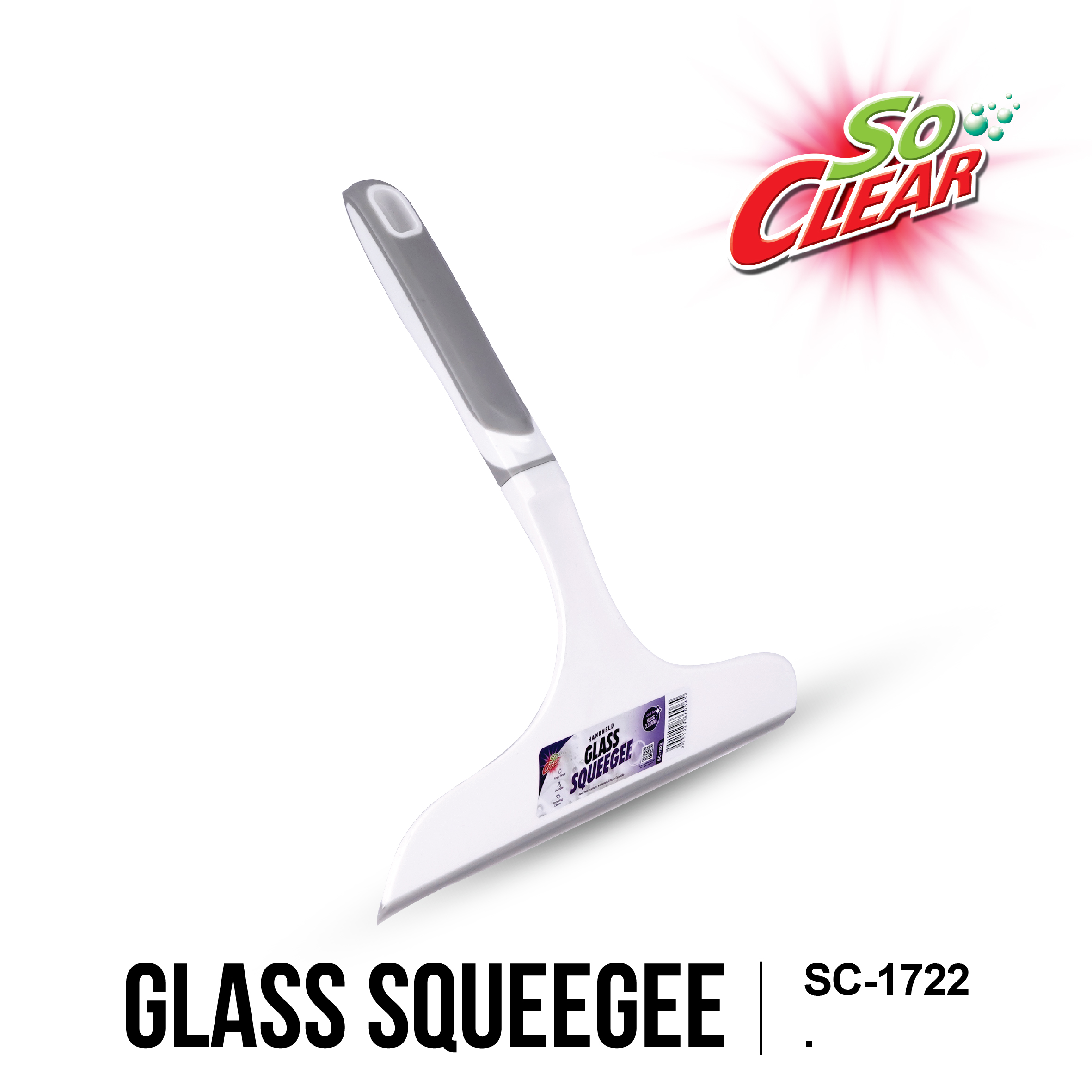SO CLEAR 180° Rotatable Squeegee/Glass Squeegee, Floor Tile Car Wash Cleaning Tool, Penyapu Air, SC-0243,SC-1722,SC-1723