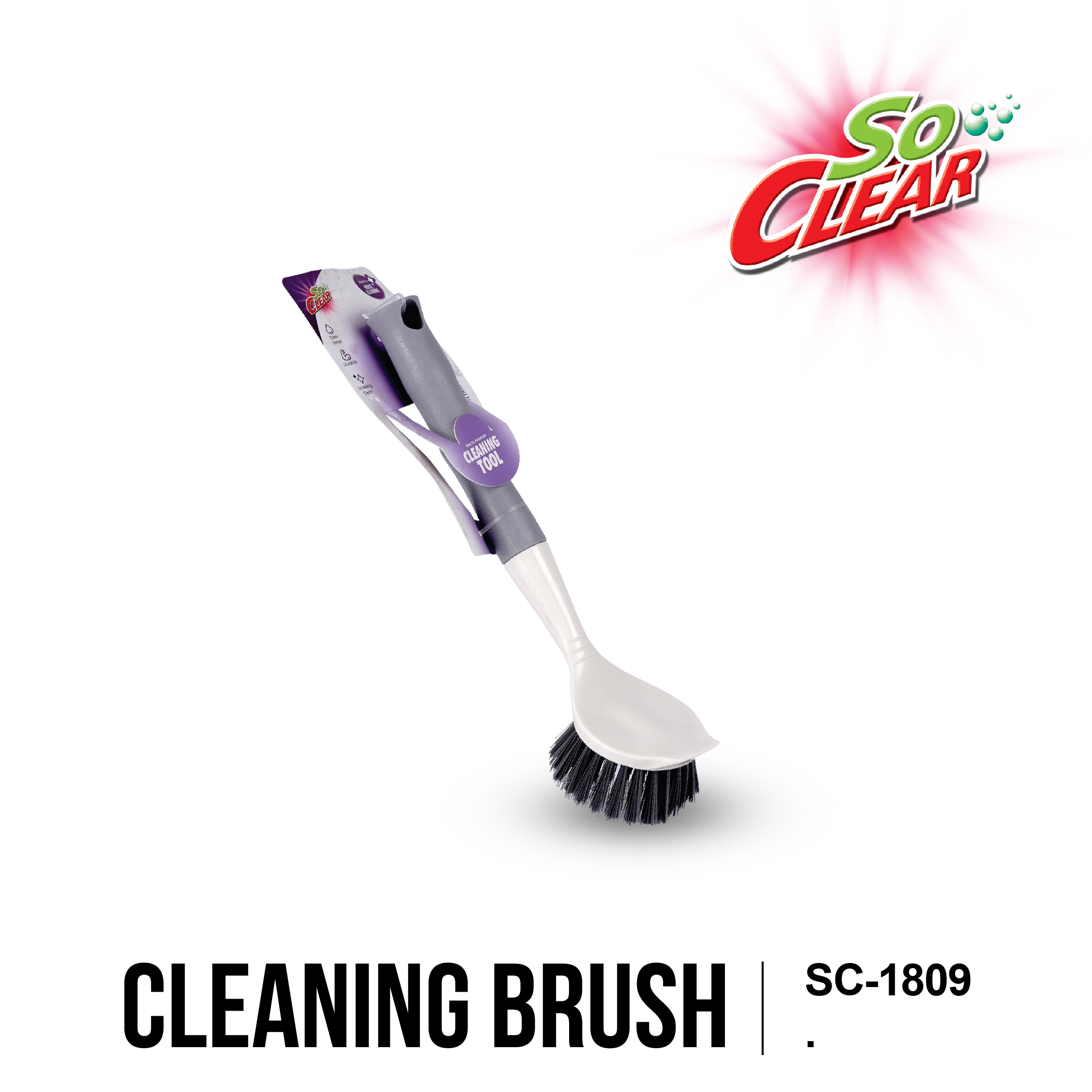 SO CLEAR S/S Cleaning Brush for Kitchen & Bathroom, Multi-Purpose, Berus Pembersih, SC-1809,23,25,1281,WB02,MB01,BB01 - Image 4