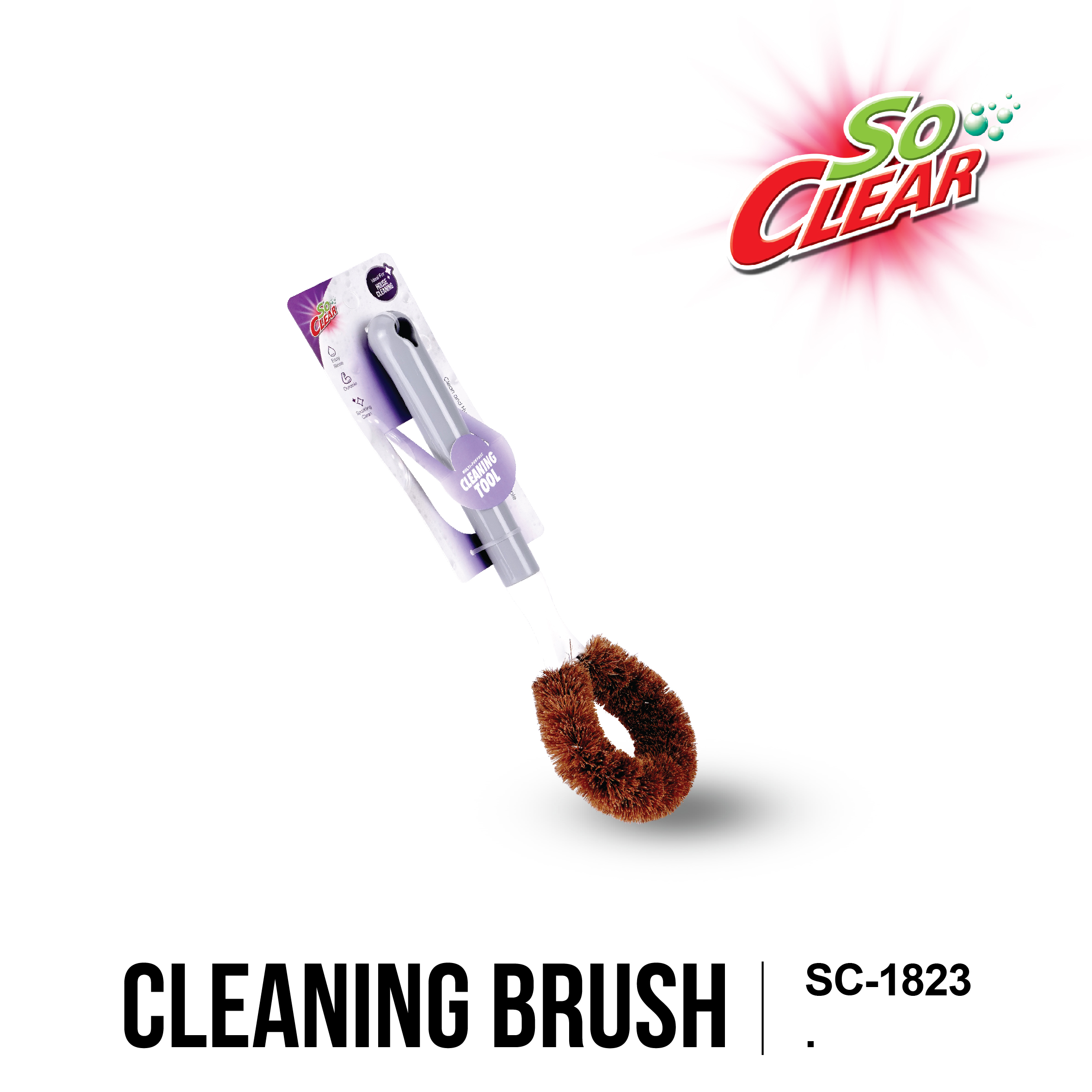 SO CLEAR S/S Cleaning Brush for Kitchen & Bathroom, Multi-Purpose, Berus Pembersih, SC-1809,23,25,1281,WB02,MB01,BB01 - Image 3
