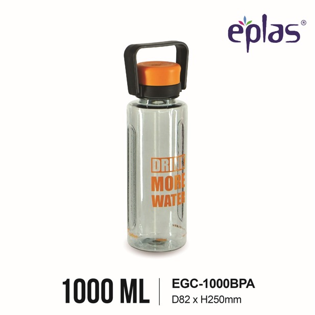 EPLAS GRAPHIC 1000/1500ml Water Bottle With Handle, Drinking Bottle, Water Tumbler, Botol Air, EGC-1000BPA,EGC-1500BPA