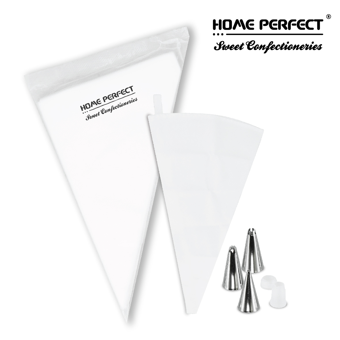 HOME PERFECT 100Pcs/Pack 12,14,16 Inch Non-Slip Piping Cream Bag